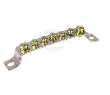 X5 Cầu Nối Đất 7 Cực 2x15mm Dài 165mm Vít M8 Và M5