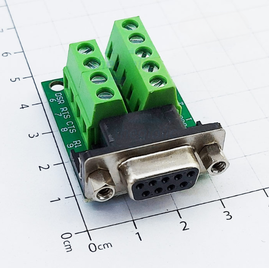 Cổng DB9 Đầu Cái 9 Chân Nối Dây Bắt Vít Domino Không Vỏ