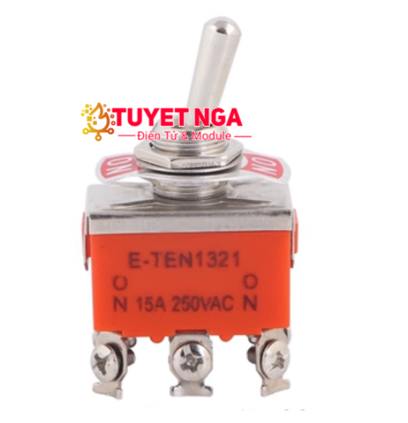 E-TEN1321 Công Tắc Gạt 6 Chân 2 Vị Trí ON-ON Siết Ốc