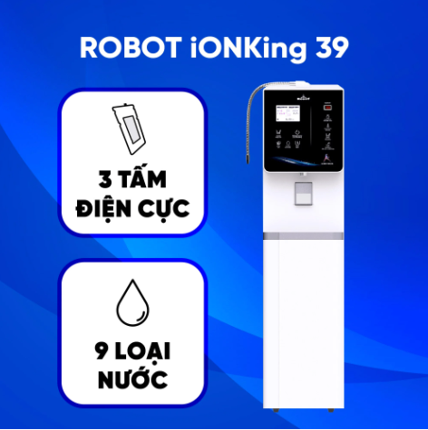 MÁY LỌC NƯỚC ION KIỀM - NÓNG THÔNG MINH – LẠNH IONKING 39 – MỚI NHẤT NĂM 2023