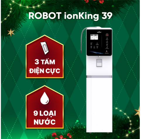MÁY LỌC NƯỚC ION KIỀM - NÓNG THÔNG MINH – LẠNH IONKING 39 – MỚI NHẤT NĂM 2023