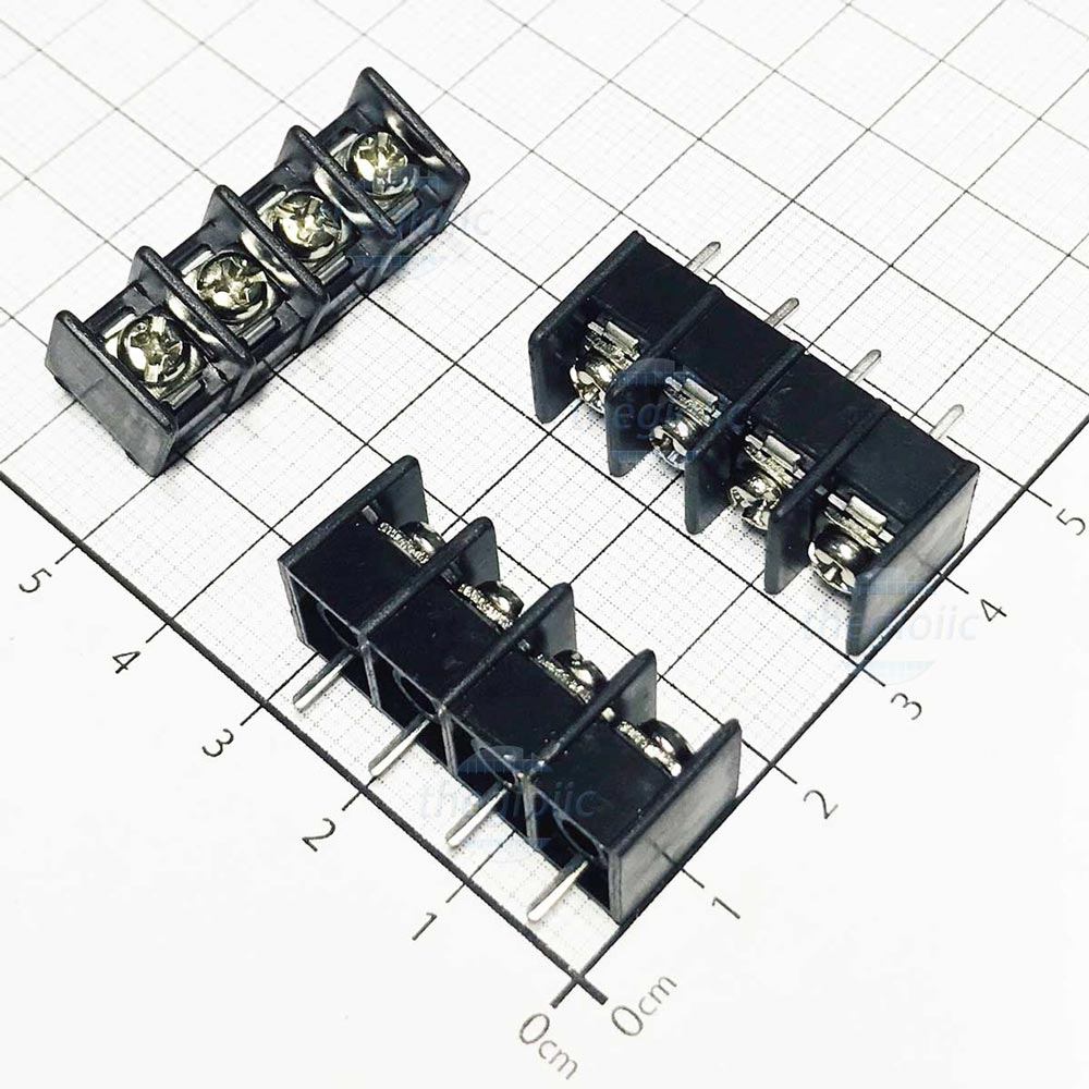 KF7.62-4 Terminal Khối Hàn PCB 4 Cực 20A 300V 7.62mm