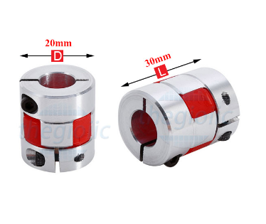 Khớp Nối Đàn Hồi D20L30 Trục 5-5mm