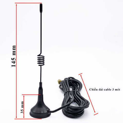 Anten Lora RF 433mhz SMA 7dBi 17.5cm