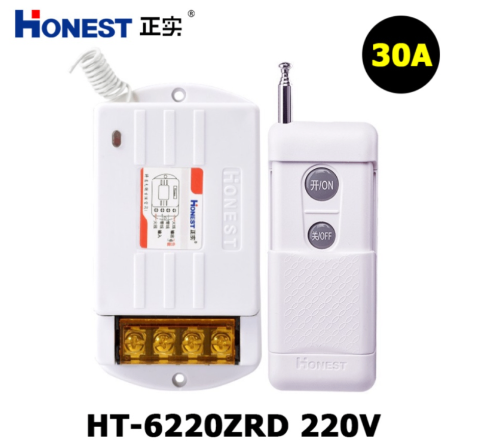 Công tắc điều khiển từ xa Honest HT-6220ZRD 1000m công suất lớn 30A/220v