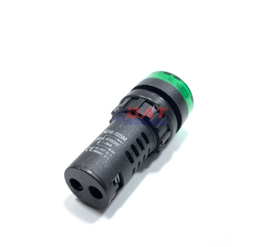 Đèn Báo Có Còi 110V AC DC AD16-22SM Xanh Lá