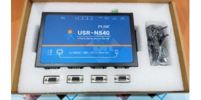 USR-N540: Chuyển đổi 4 cổng RS232/RS485/RS422 sang Ethernet