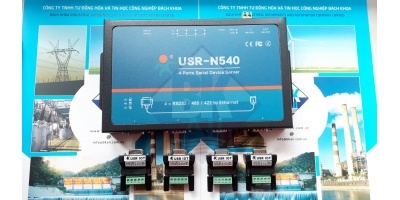 USR-N540: Chuyển đổi 4 cổng RS232/RS485/RS422 sang Ethernet