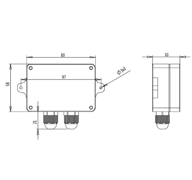 Bộ chuyển đổi loadcell, đầu cân hỗ trợ modbus RTU RS485, RS232 RW-ST01D