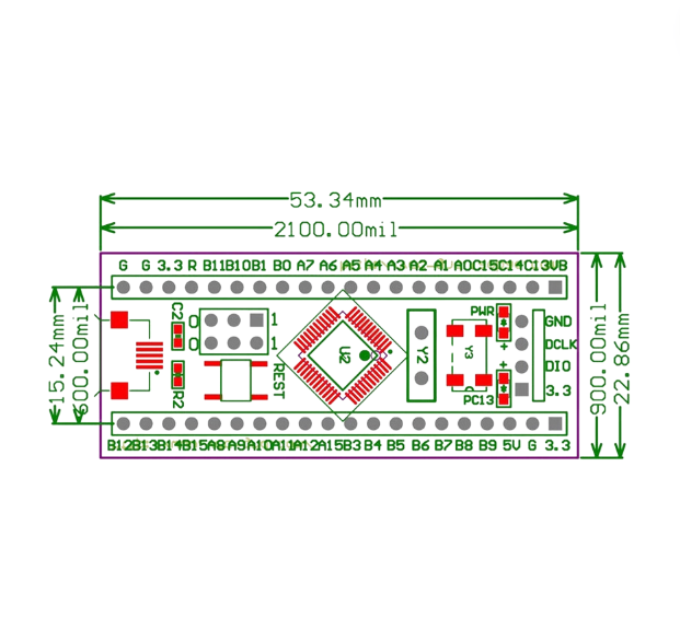 KIT STM32F103C8T6 Mini (BH 06 Tháng)