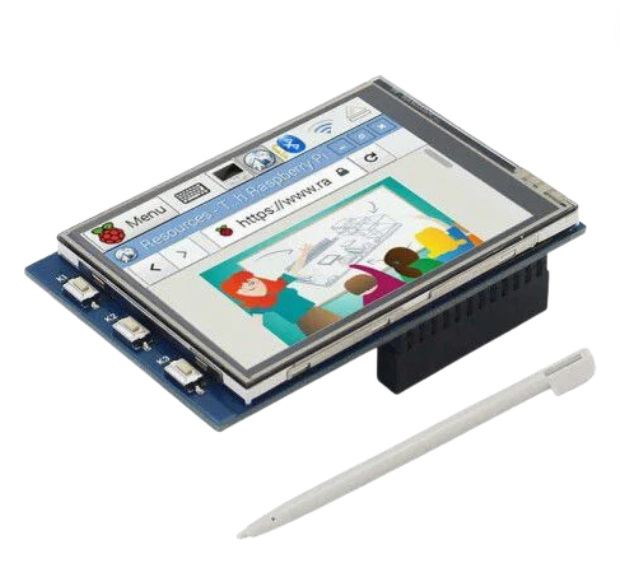 Màn hình cảm ứng 2.8-inch kèm nút nhấn cho RPI