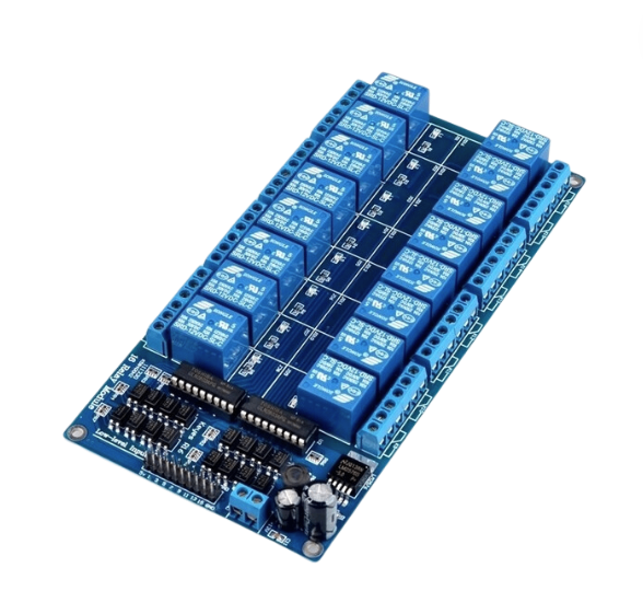 Bo mạch rơ le 12V 16 Kênh 10A / Module Relay - X5H5