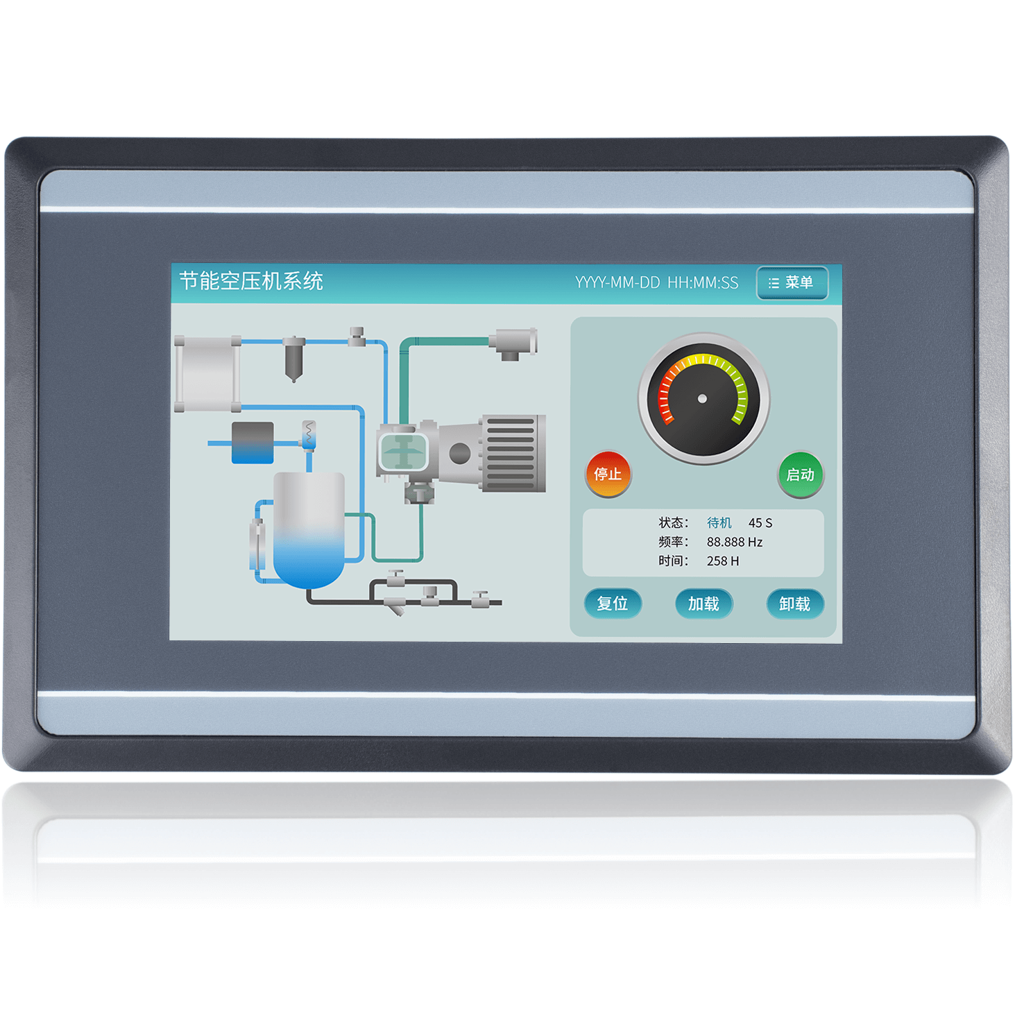 Màn hình cảm ứng HMI Kinseal AMT043W124-L480X272R-X1E0C 4.3 inch AMT043 RS232 cổng tín hiệu 4P 9-30VDC 132X80 AMT