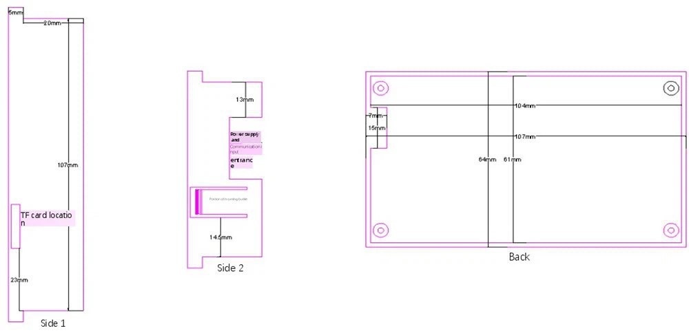 Màn hình cảm ứng HMI Kinseal AST035W02RGE 3,5 Inch AST035 RS232 dây tín hiệu 5P PH2.0 DC5-24V 107X65 AST