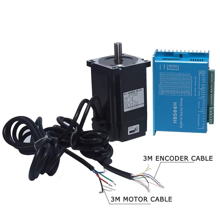 Động cơ bước Hybrid Servo PFDE 86HSE8.5N mặt bích 86 mô men 8.5Nm