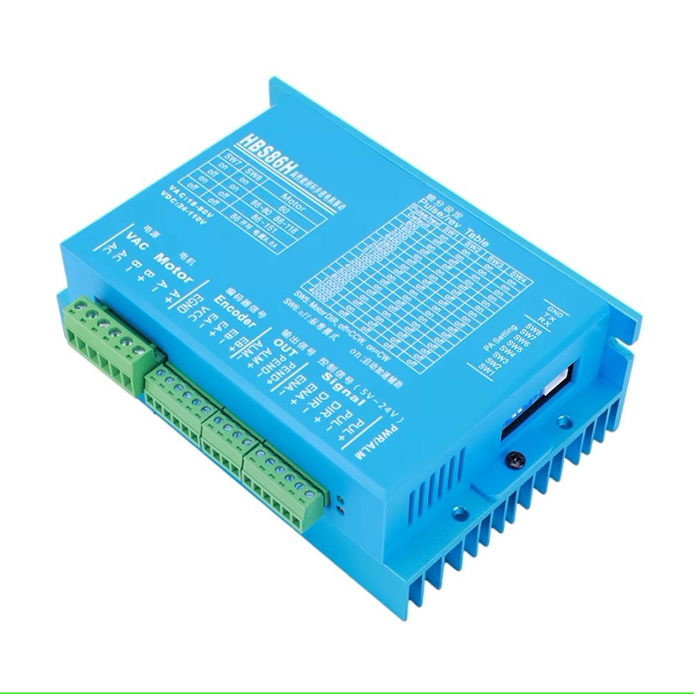 Bộ điều khiển Hybrid Servo Driver HBS86H cho động cơ bước 2 phase lai enconder điều khiển vòng kín dùng cho động cơ Hybrid servo 60/86