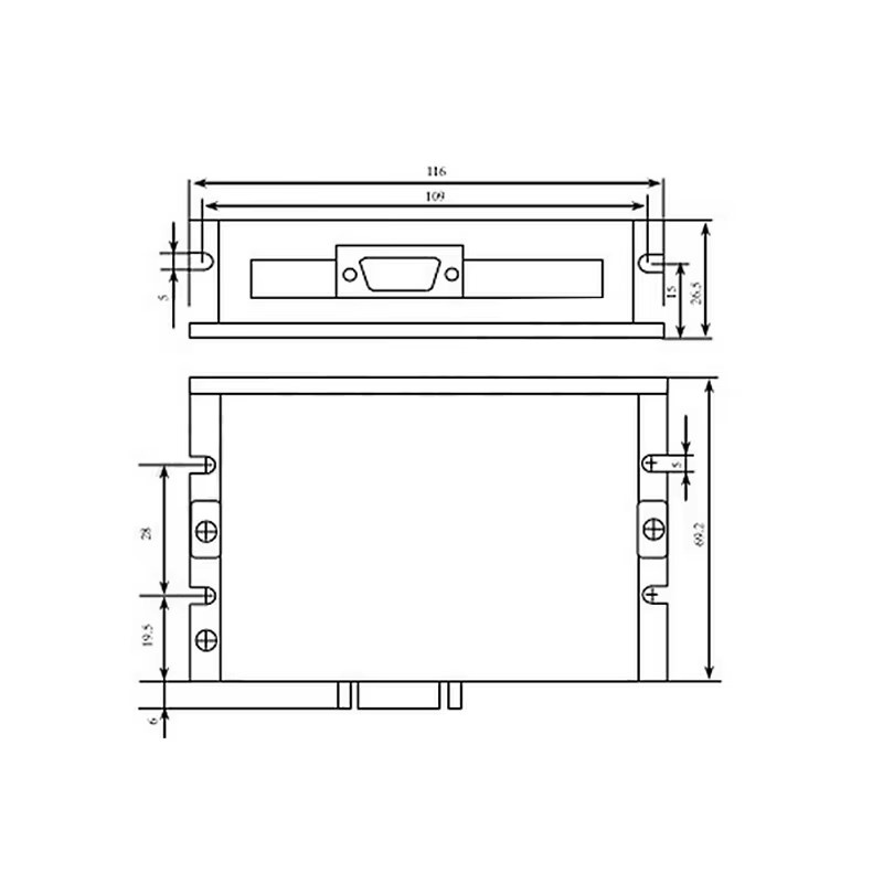 Bộ động cơ bước điều khiển HBS57S mặt bích 57 mô men 2.2Nm trục 8mm 20-50 VDC