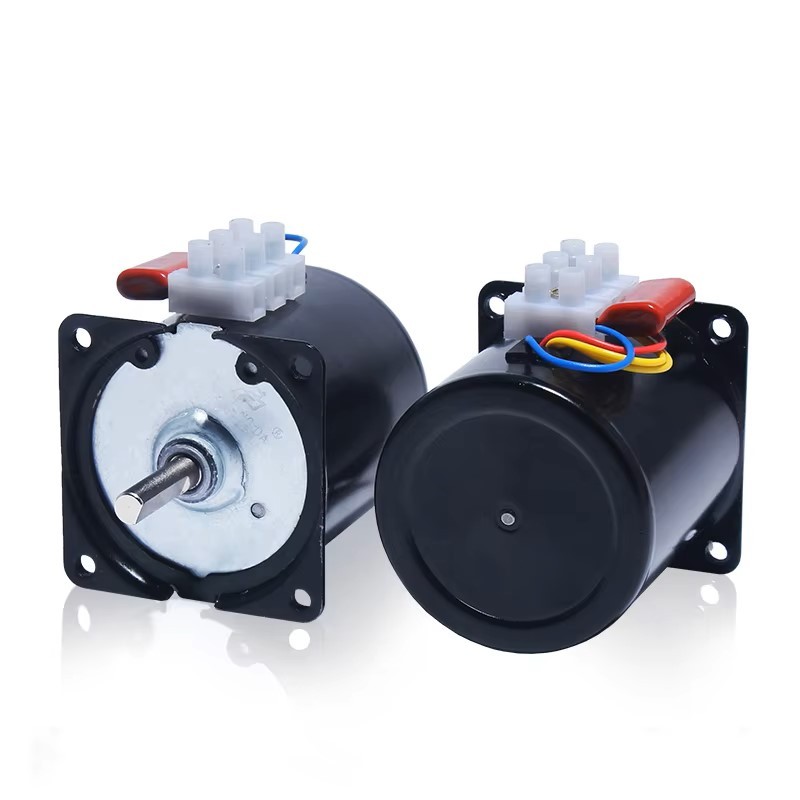 Động Cơ motor giảm tốc 60KTYZ 50R 50 vòng quay phút  trục tròn có lỗ 7mm 14W 220VAC  1 Pha có đảo chiều quay CW/CCW