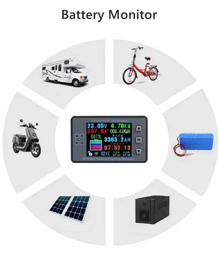 Meter LCD Screen Multifunctional Wireless 0-120V 100AH