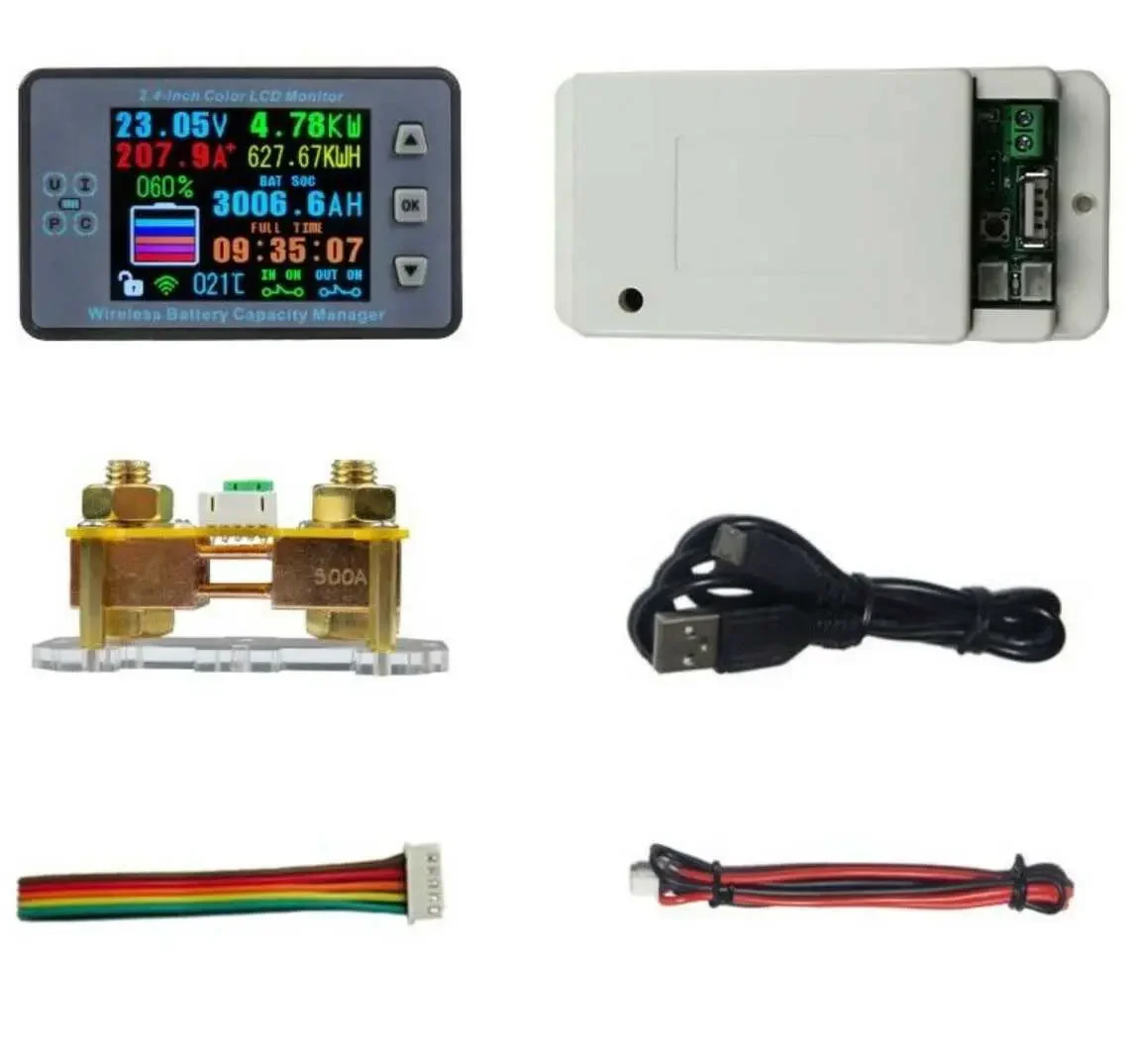 Meter LCD Screen Multifunctional Wireless 0-120V 100AH