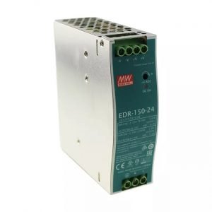 Bộ nguồn EDR-150-24 MEAN WELL 156W 24V 6.5A AC 90-264V / DC 127-370V tổ ong gài ray
