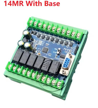 Board Mạch PLC EY FX2N: 14MR 8 input 6 output ngõ ra relay, AD,, Nguồn 24VDC, GX Works2 Mitsubishi - đế - FX2N-14MR (Có AD)