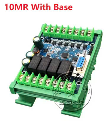 Board Mạch PLC EY FX2N: 10MR 6 input 4 output ngõ ra relay AD, Nguồn 24VDC, GX Works2 Mitsubishi- FX2N-10MR (Có AD) nắp che