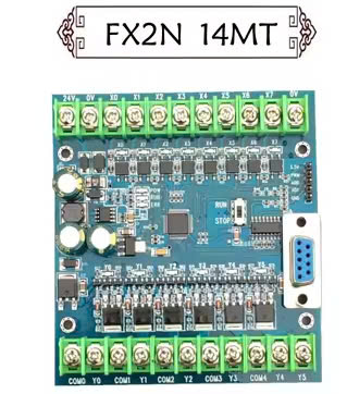 Board Mạch PLC EY FX2N: 14MT 8 input 6 output ngõ ra transistor, AD,, Nguồn 24VDC, GX Works2 Mitsubishi - mạch trần - FX2N-14MT (Có AD)