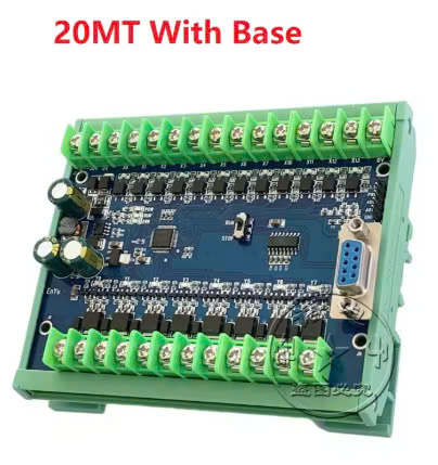 Board Mạch PLC EY FX2N: 20MT 12 input 8 output ngõ ra transistor, AD, Nguồn 24VDC, GX Works2 Mitsubishi - nắp che - FX2N-20MT (Có AD)