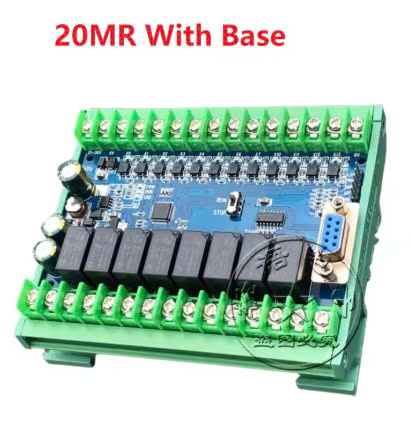 Board Mạch PLC EY FX2N: 20MR 12 input 8 output ngõ ra relay, AD, Nguồn 24VDC, GX Works2 Mitsubishi - đế - FX2N-20MR (Có AD)