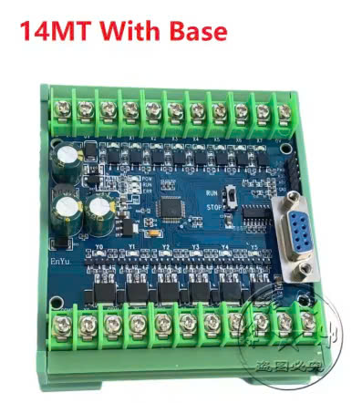 Board Mạch PLC EY FX2N: 14MT 8 input 6 output ngõ ra transistor, AD,, Nguồn 24VDC, GX Works2 Mitsubishi - nắp che - FX2N-14MT (Có AD)