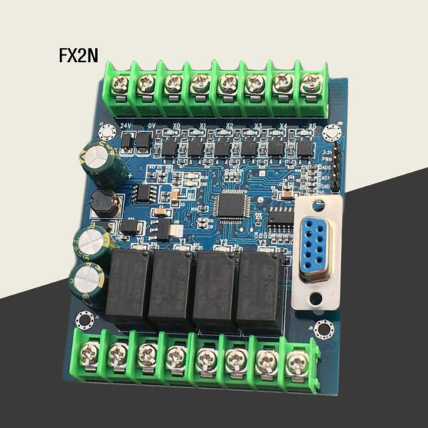 Board Mạch PLC EY FX2N: 10MR 6 input 4 output ngõ ra relay, AD, Nguồn 24VDC, GX Works2 Mitsubishi - mạch trần - FX2N-10MR (Có AD)