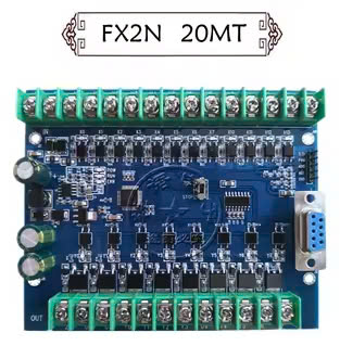 Board Mạch PLC EY FX2N: 20MT 12 input 8 output ngõ ra transistor, AD, Nguồn 24VDC, GX Works2 Mitsubishi - mạch trần - FX2N-20MT (Có AD)