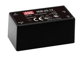 Bộ nguồn MEAN WELL IRM -20-24 21.6W 24V 0.9A loại chân cắm Cấp nguồn 85VAC-364VAC / 120VDC-370VDC