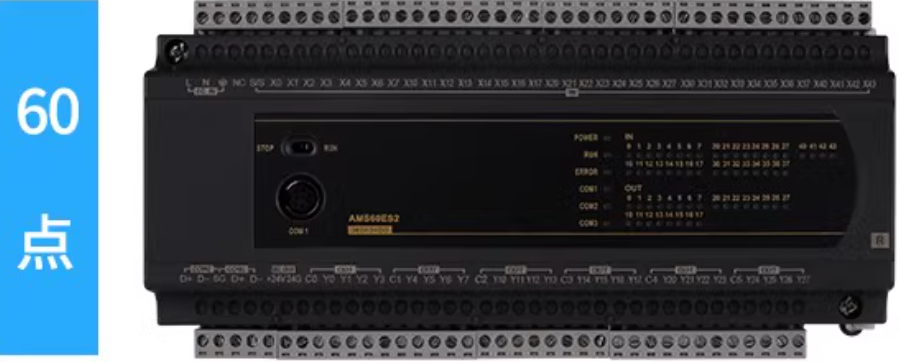 DVP60ES200T Bộ Điều Khiển Lập Trình PLC ES Tương Thích Delta ES2 DVP: 60mt 36 input 24 output transistor Hỗ Trợ RS485, Modbus RTU - 60ES200T transistor - 24VDC