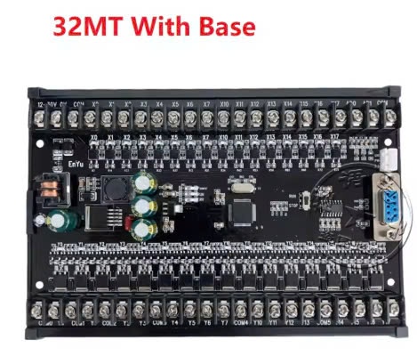Board Mạch PLC EY FX2N: 32MR 32MT 16 input 16 output ngõ ra relay và transistor, AD, RTC, Nguồn 24VDC, GX Works2 Mitsubishi - đế - FX2N-32MT (Có AD)