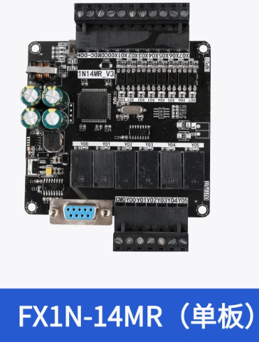 Board Mạch PLC FK FX1N-14MR: 8 input 6 output Đầu Ra Rơle, DB9 RS232, 24VDC, Hỗ Trợ GX Works2/GX Developer Mitsubishi - FX1N-14MR  mạch trần