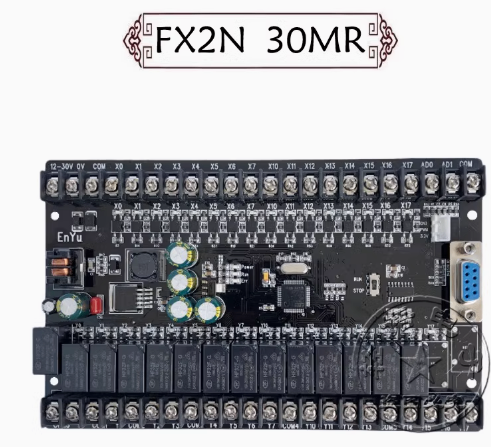 Board Mạch PLC EY FX2N: 30MR 16 input 14 output ngõ ra relay, AD, RTC, Nguồn 24VDC, GX Works2 Mitsubishi - mạch trần - FX2N-30MR (Có AD)