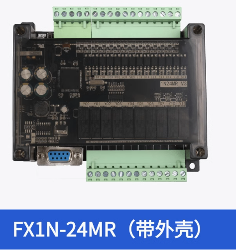 Board Mạch PLC FK FX1N-24MR: Đầu Ra Rơle, DB9 RS232, 24VDC, Hỗ Trợ GX Works2/GX Developer Mitsubishi - FX1N-24MR  có vỏ