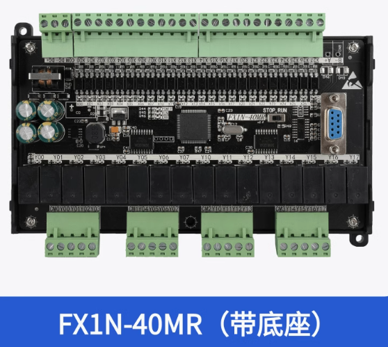 Board Mạch PLC FK FX1N-40MR: 24 inut 16 output Đầu Ra Rơle, DB9 RS232, 24VDC, Hỗ Trợ GX Works2/GX Developer Mitsubishi - FX1N-40MR có đế