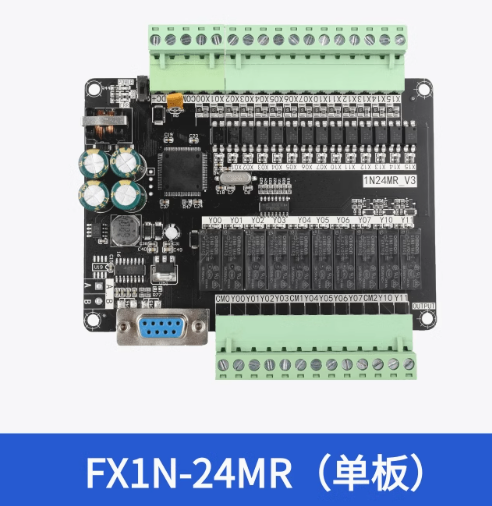 Board Mạch PLC FK FX1N-24MR: Đầu Ra Rơle, DB9 RS232, 24VDC, Hỗ Trợ GX Works2/GX Developer Mitsubishi - FX1N-24MR mạch trần