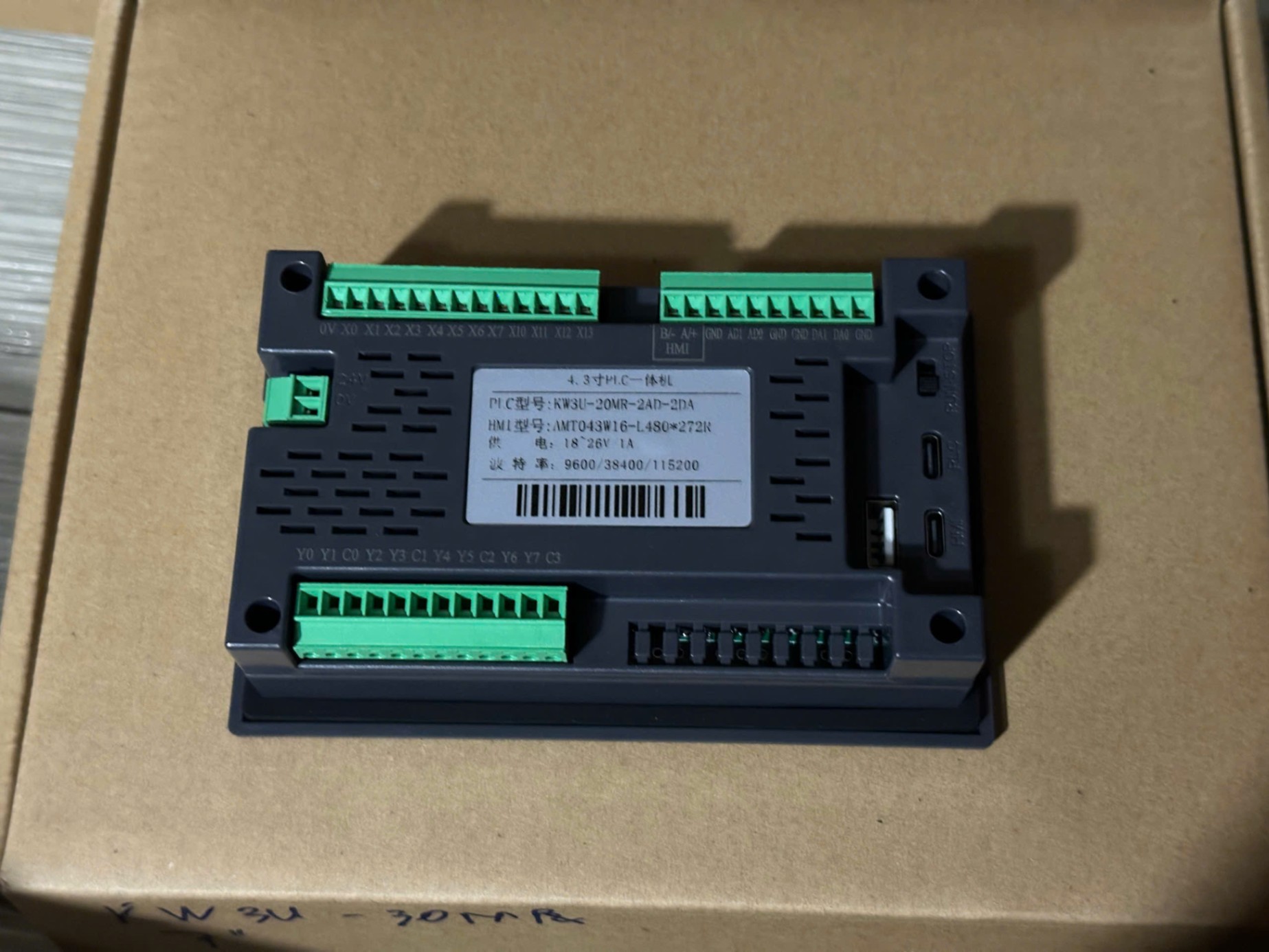 [FX3U] PLC Tích Hợp HMI Kewei 4.3 Inch 20mr 12 in 8 out relay | Tùy chọn 4.3/7 inch | 12-24 I/O | Relay/Transistor | Tự Động Hóa Công Nghiệp