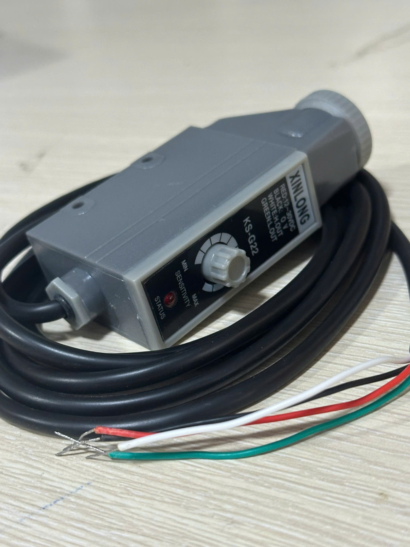 KS-G22 | XINLONG Bộ Cảm Biến Màu Sắc - Model: KS-W22, KS-G22, KS-BG32, KS-WG32, KS-RG32, KS-C2RG | Máy Đóng Gói Tự Động - KS-G22 xanh lá