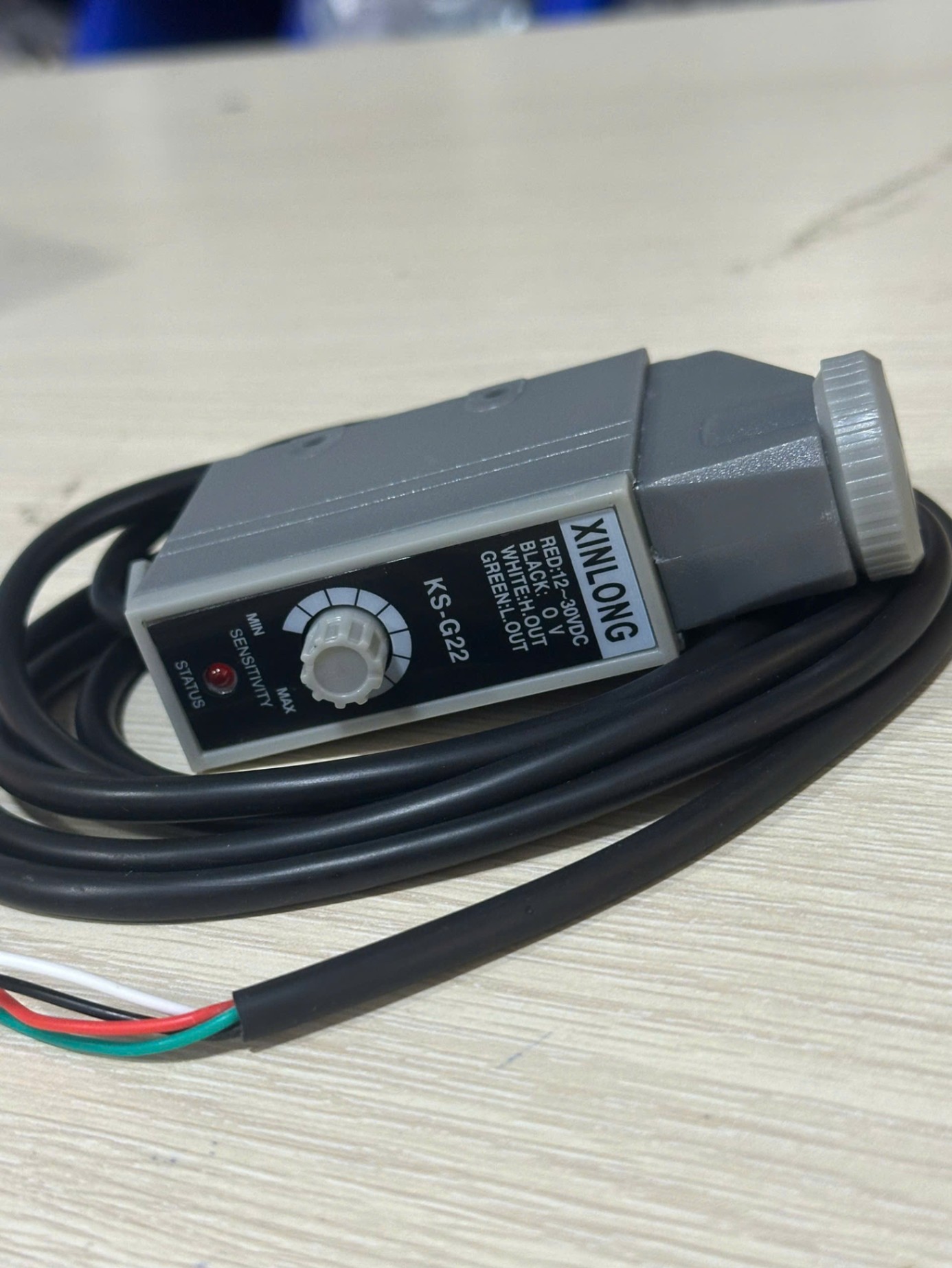 KS-G22 | XINLONG Bộ Cảm Biến Màu Sắc - Model: KS-W22, KS-G22, KS-BG32, KS-WG32, KS-RG32, KS-C2RG | Máy Đóng Gói Tự Động - KS-G22 xanh lá