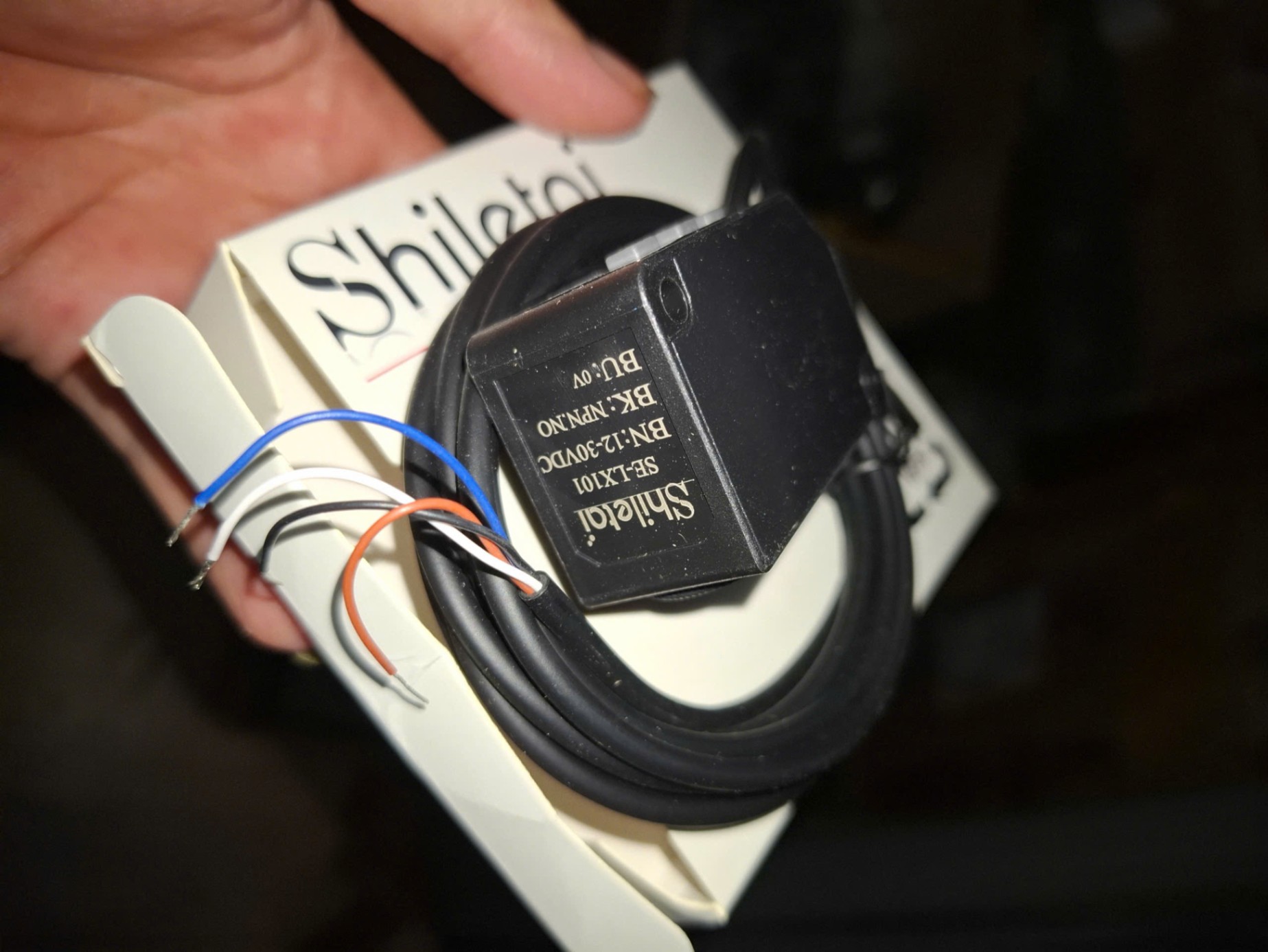 Cảm Biến Màu Shiletai SE LX-101 10mm NPN NO 12-30VDC Tự Động Hóa Bao Bì In Ấn Dược Phẩm LED 4 Chữ Số IP67 Độ Chính Xác Cao