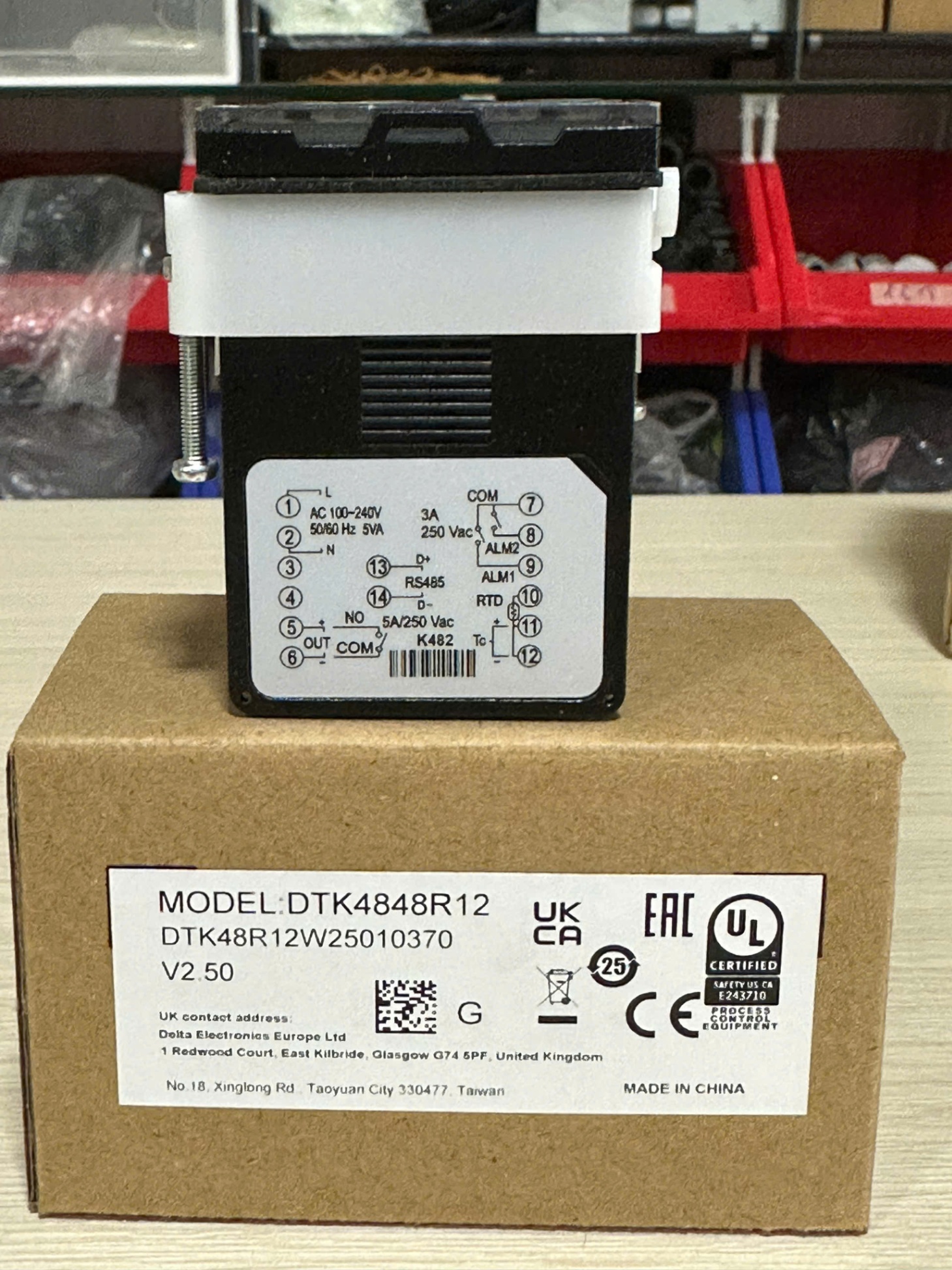 Bộ Điều Khiển Nhiệt Độ DTK4848R12: 48x48mm, rơ-le, 2 cảnh báo, có RS485. LCD Display tùy chọn : DTK4848C01 DTK4848R01 DTK4848R12 DTK4848V12 48x48mm LCD PID RS485