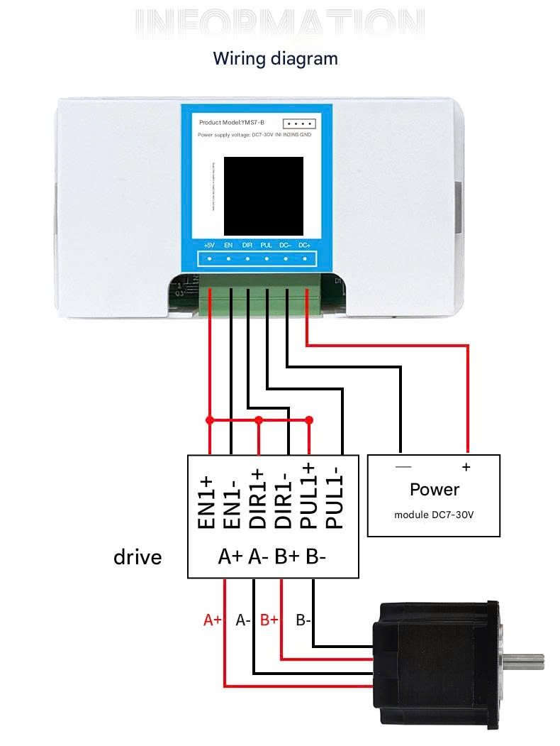 Bộ Điều Khiển Động Cơ Servo Bước YMS7-B | Đơn Giản PLC Điều Chỉnh Góc Xung Số Vòng Điều Chỉnh Tốc Độ Động Cơ Chuyển Tiếp Và Đảo Ngược Bộ Điều Khiển Tương tự ZK-SMC01 - YMS7-B