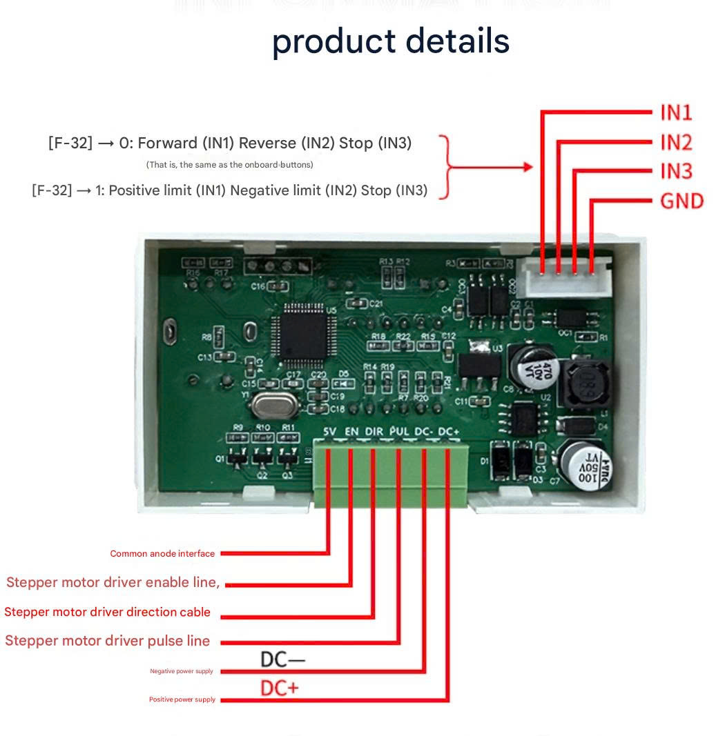 Bộ Điều Khiển Động Cơ Servo Bước YMS7-B | Đơn Giản PLC Điều Chỉnh Góc Xung Số Vòng Điều Chỉnh Tốc Độ Động Cơ Chuyển Tiếp Và Đảo Ngược Bộ Điều Khiển Tương tự ZK-SMC01 - YMS7-B