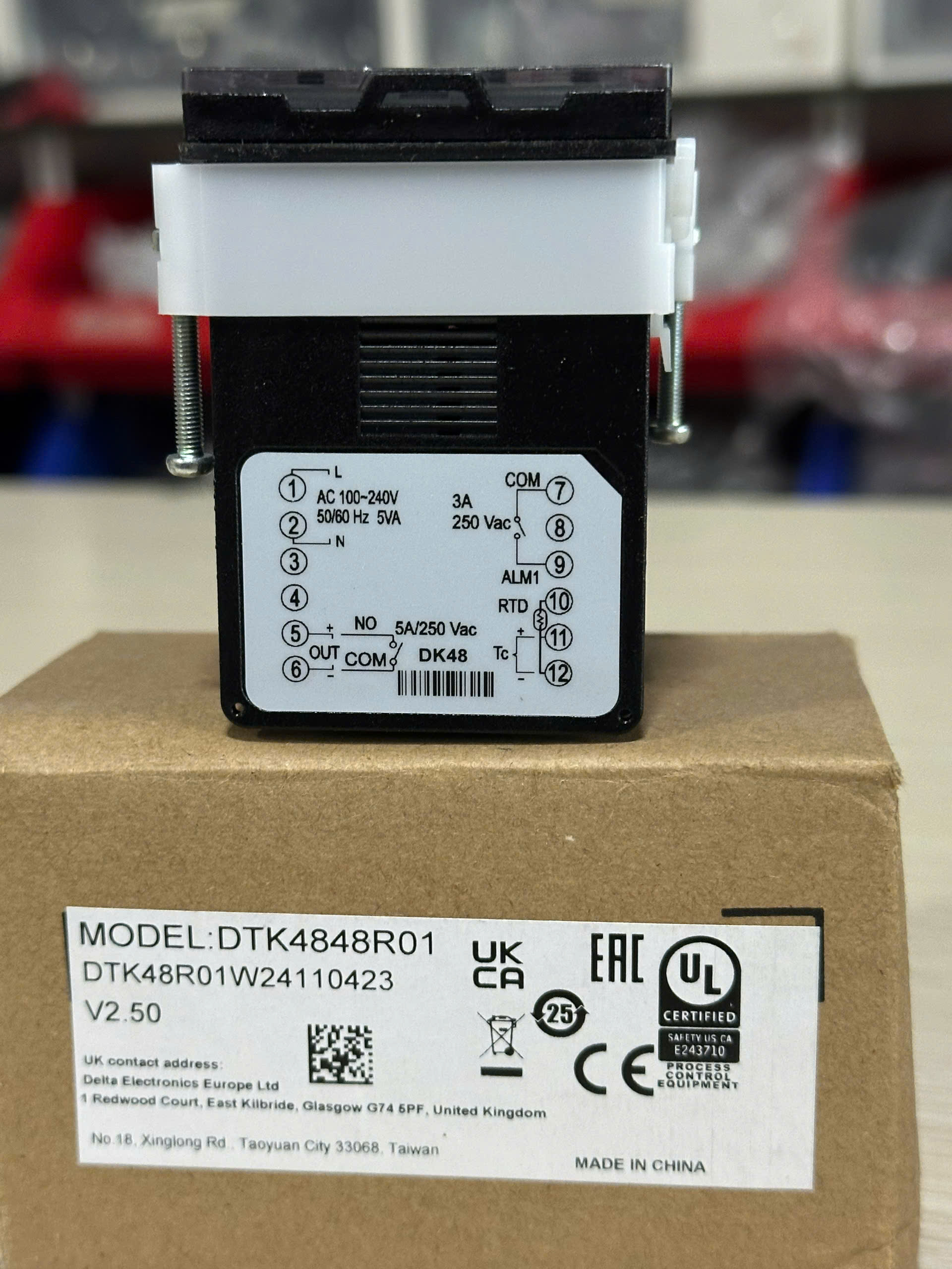 Bộ Điều Khiển Nhiệt Độ DTK4848R01 48x48mm, rơ-le, 1 cảnh báo, không RS485. LCD Display tùy chọn : DTK4848C01 DTK4848R01 DTK4848R12 DTK4848V12 48x48mm LCD PID RS485