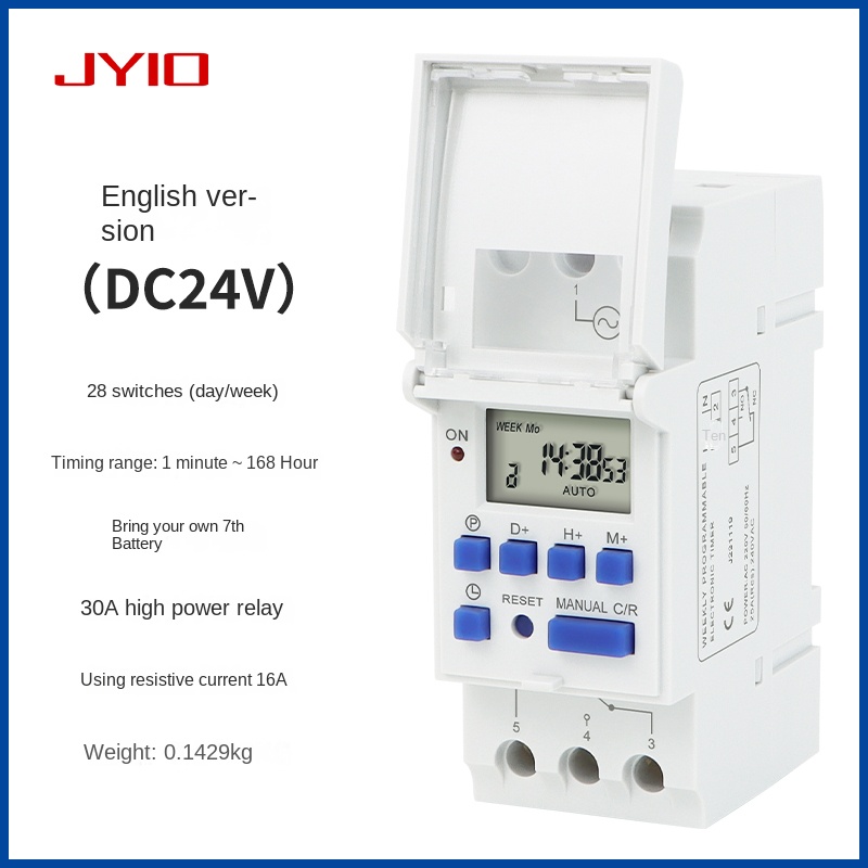 Bộ Hẹn Giờ THC15A Microcomputer DC24V - Công Tắc Thời Gian Điện Tử Lắp Ray DIN, Tuỳ Chọn Khác AC220V/DC12V/DC24V/AC110V